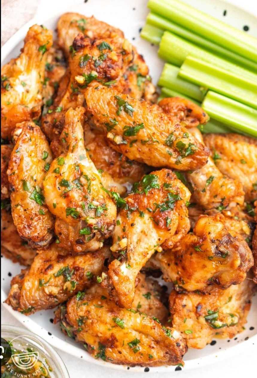 Garlic butter wings