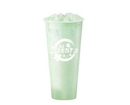 Mint milk tea