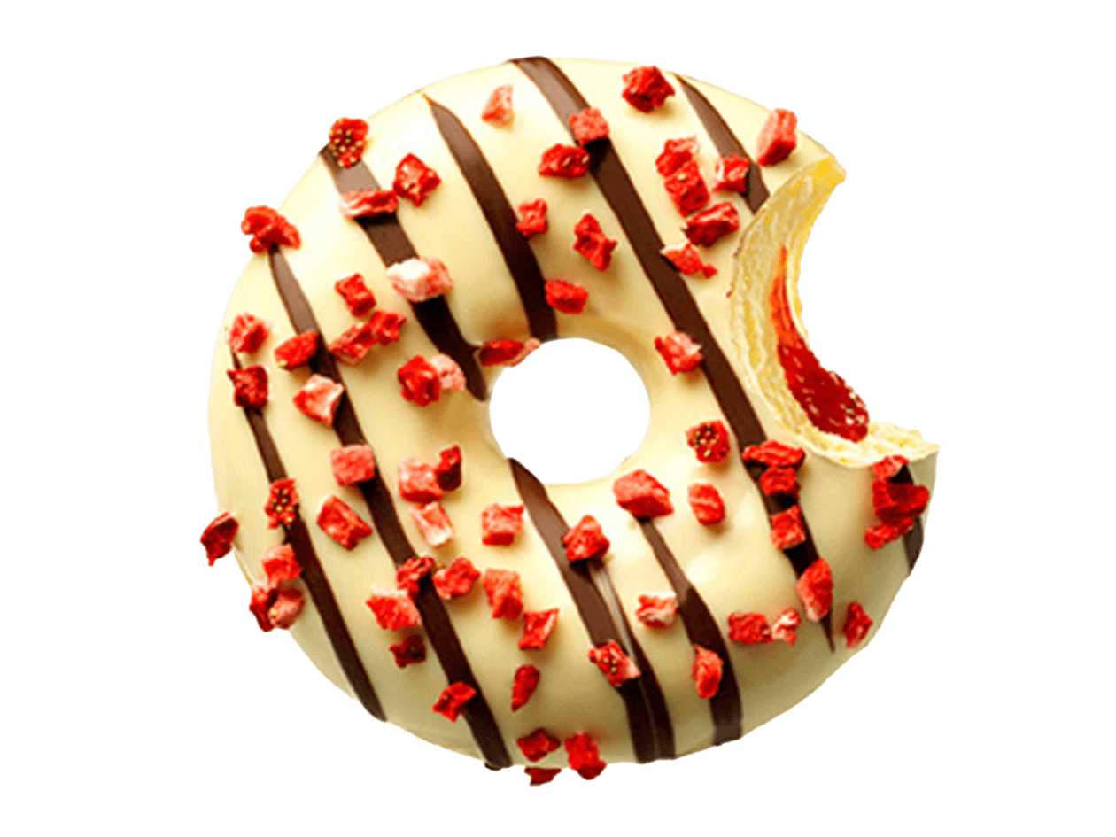 Donut cu capsuni