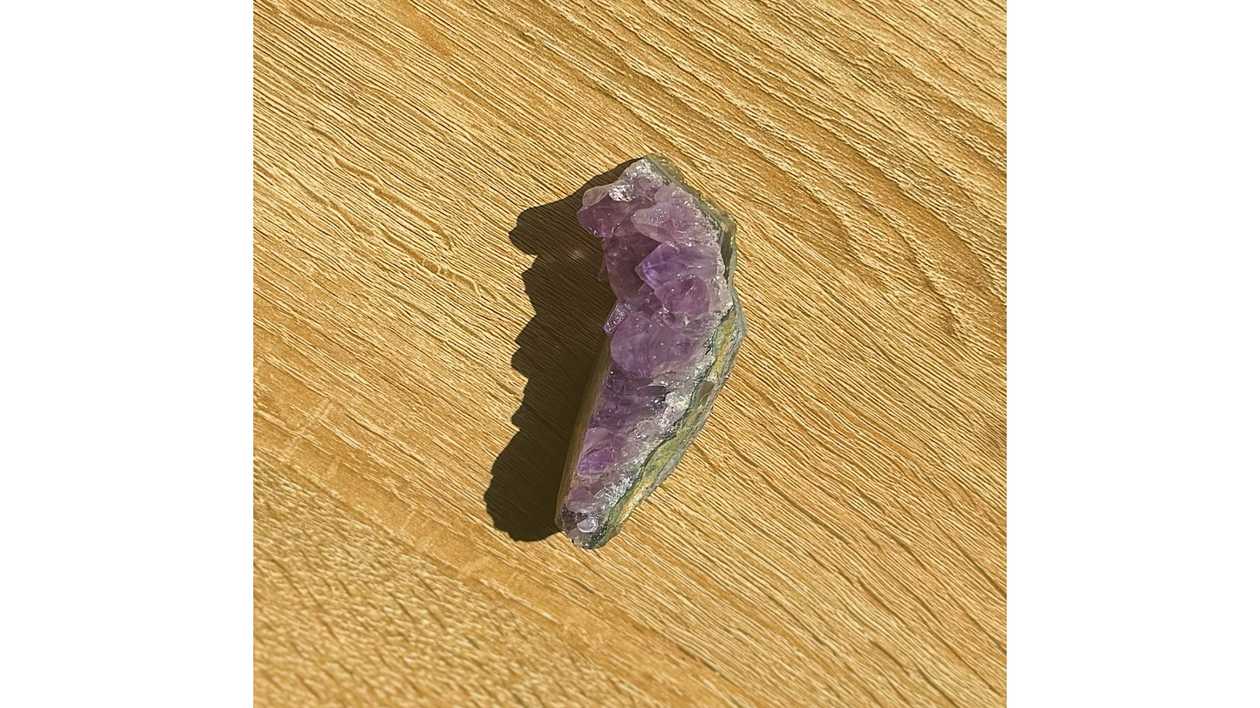 The Violet Crescent Amethyst Cut