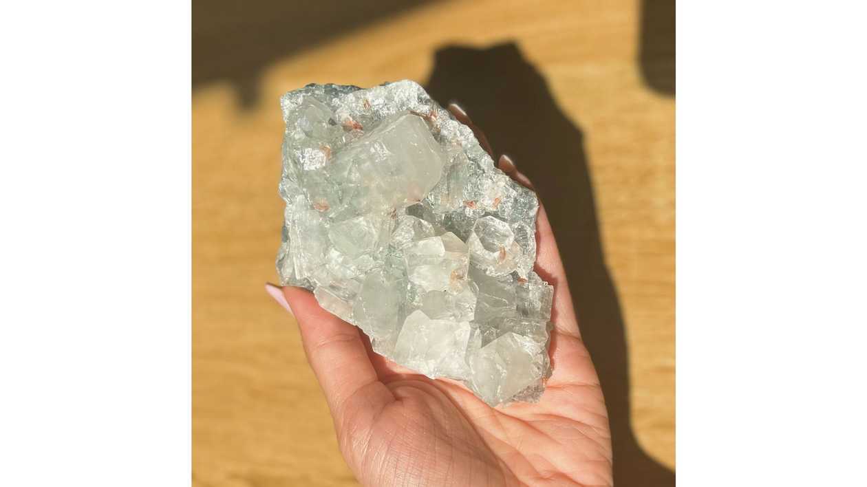 Stilbite & Apophyllite Moonveil Guardian Specimen