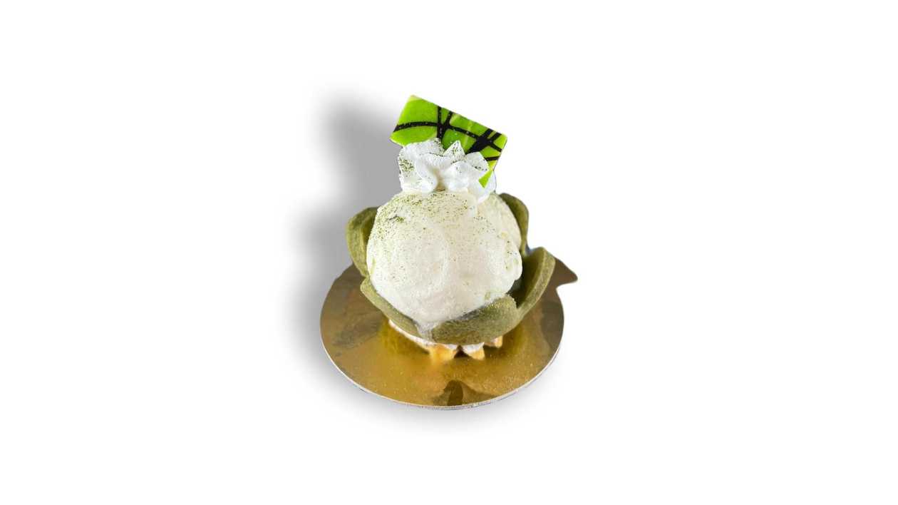 Matcha Ice Cream Cookie Flower