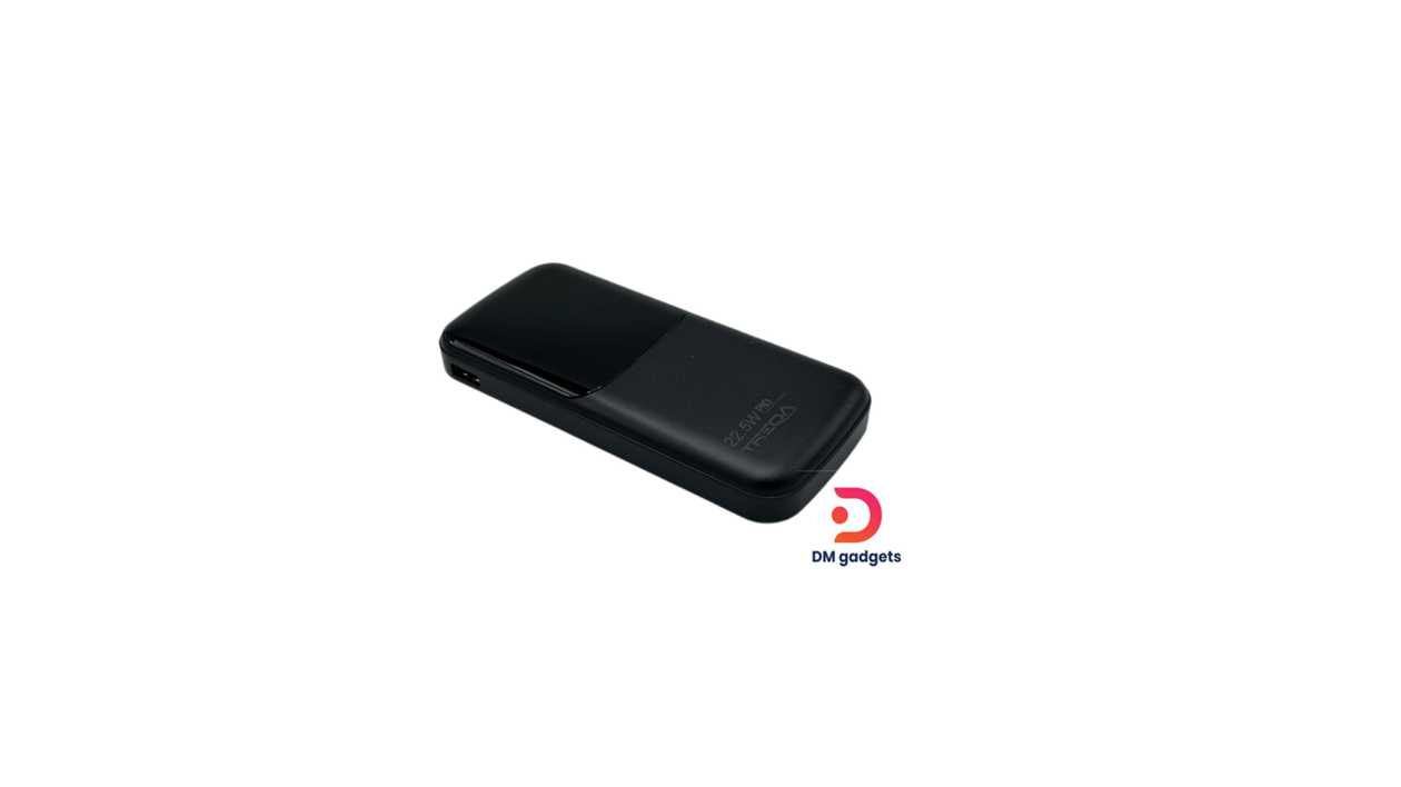 #185ZB#Treqa®TR-971 Powerbank Quick Charge 10,000mAh with 4 built-in plugs -Black
