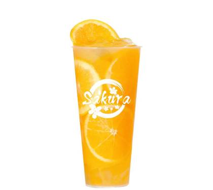 Orange ice tea