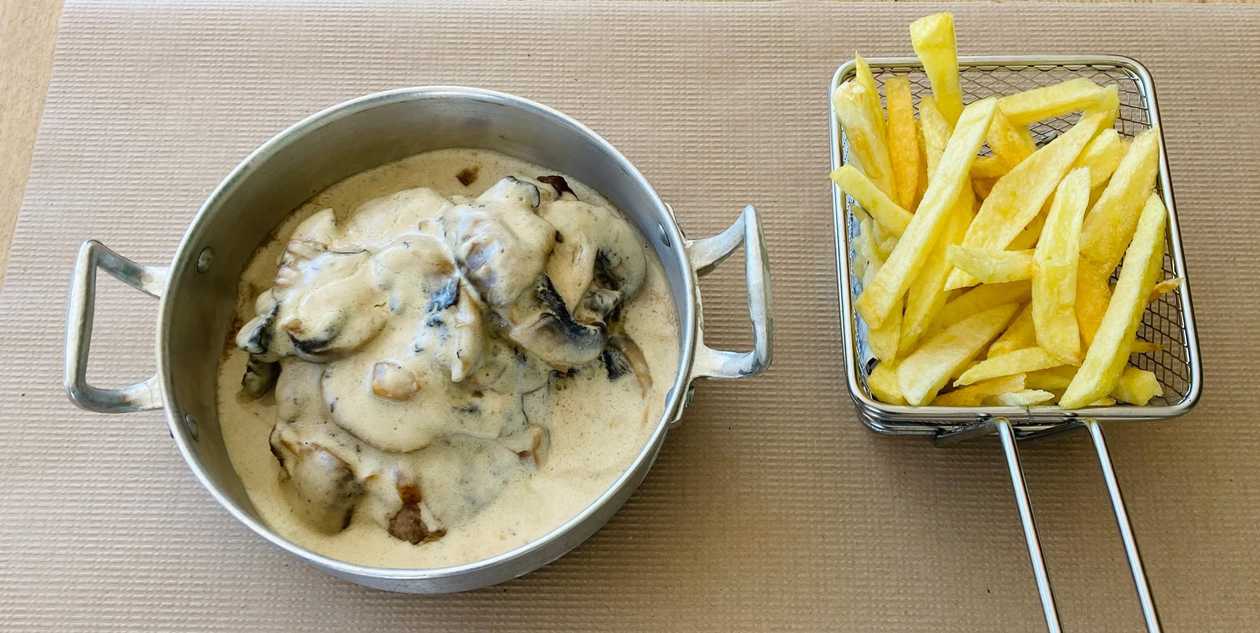 Bife do Lombo au Champignons (200 gr)
