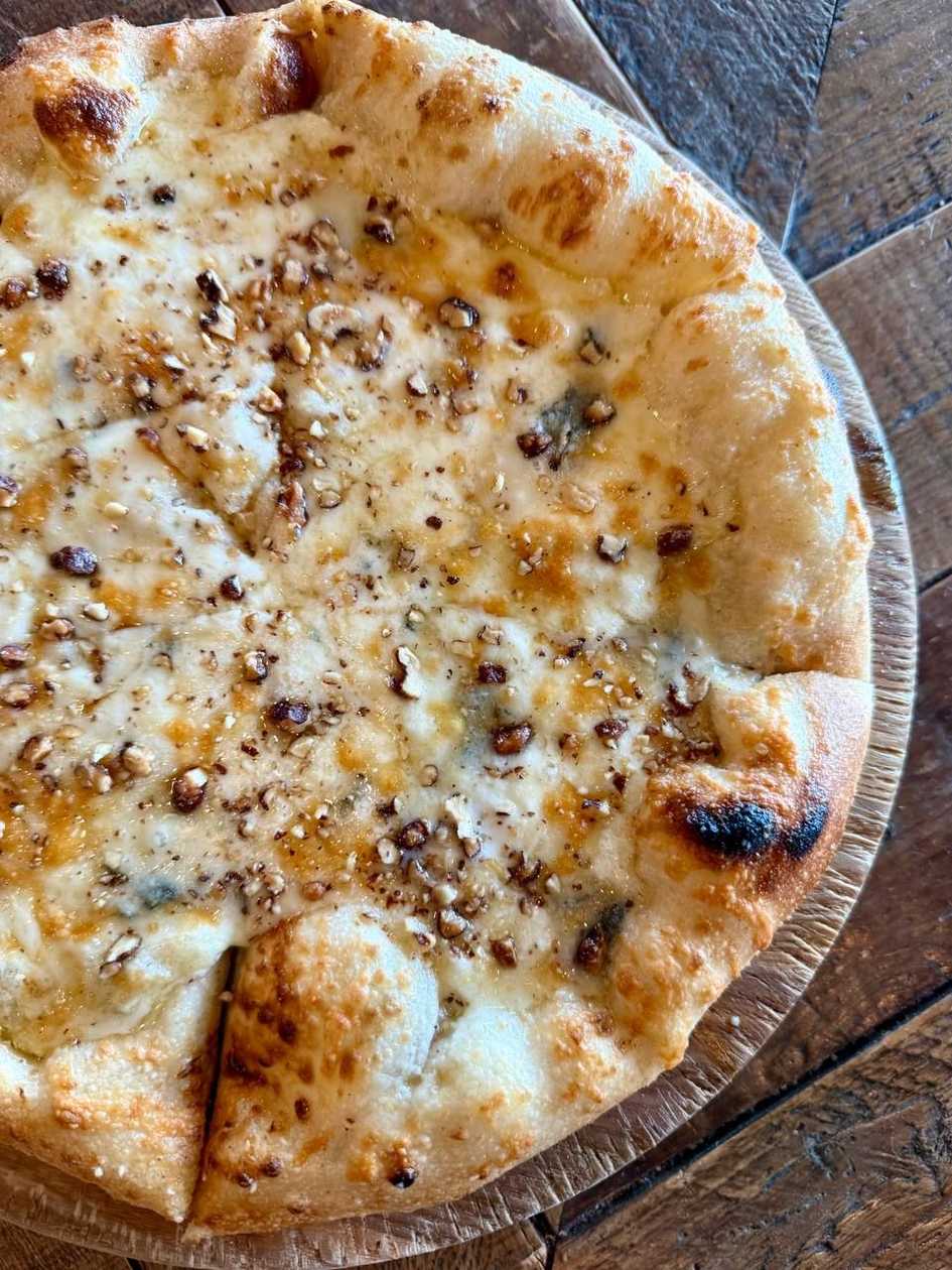 Four cheese pizza