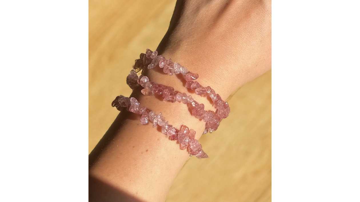 Strawberry Quartz Bracelet