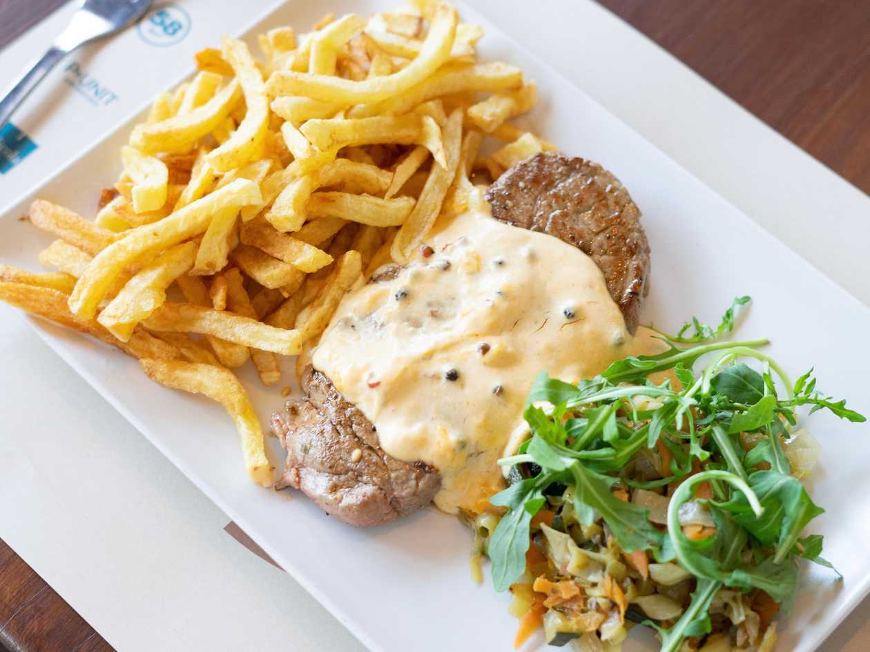 Steak with Pepper Sauce