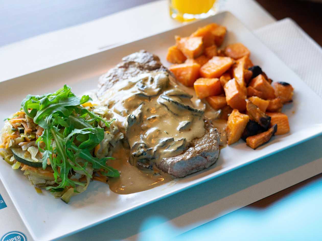 Steak with Mushroom Sauce