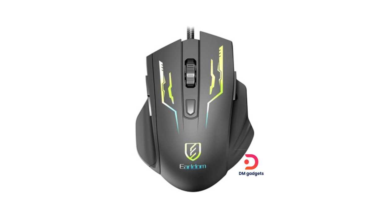 #334D#Earldom®ET-KM15 Gaming Mouse – Precision Control with 7 Keys and RGB Lights