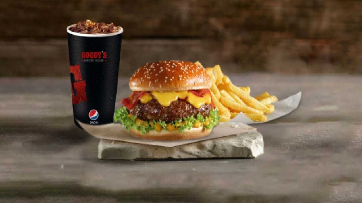 Чизбургер с чеддером и беконом Экстрим (стандартная порция)