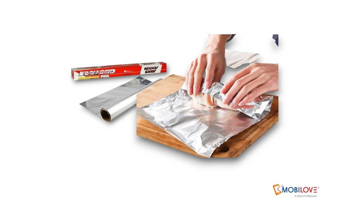 Aluminum foil for food.