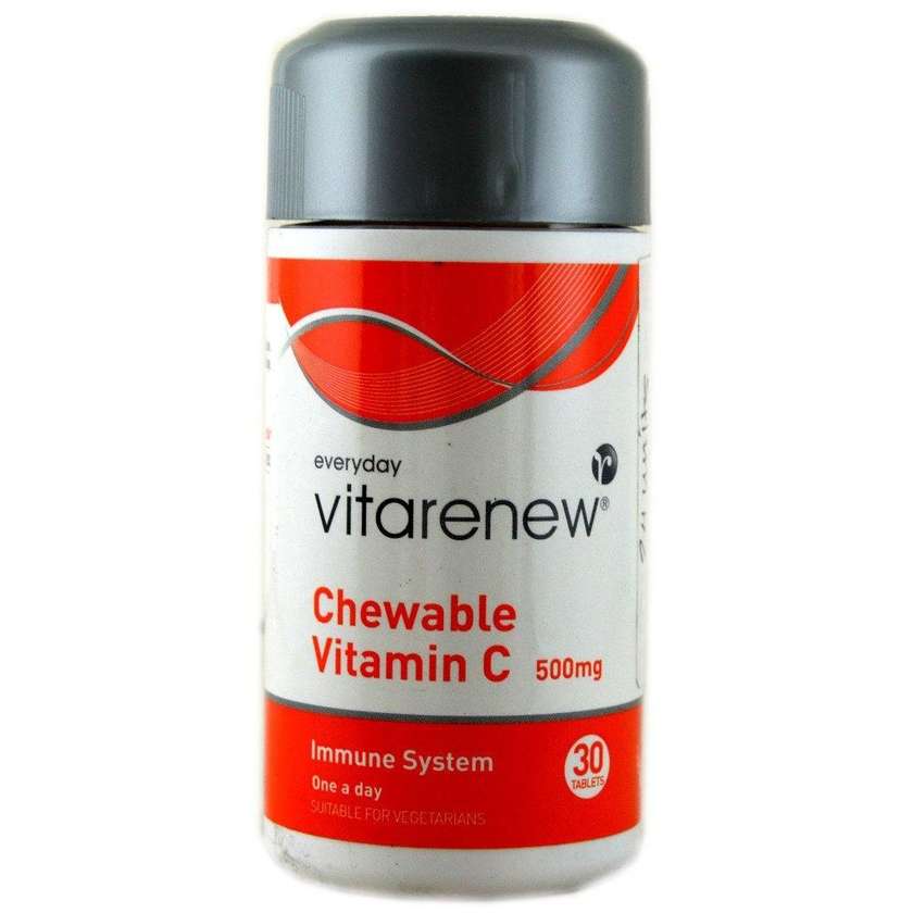 Chewable Vitamin C (Vitarenew) 500mg x 30 tablets