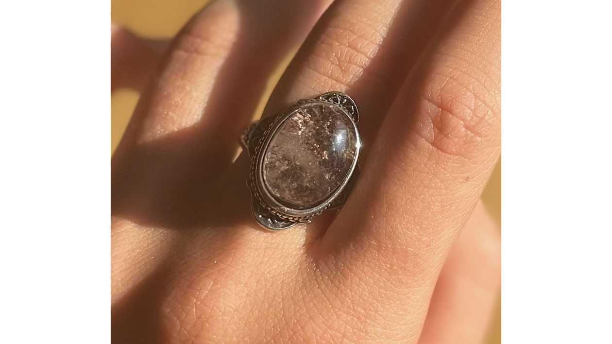 Moonbound Relic Garden Quartz Ring