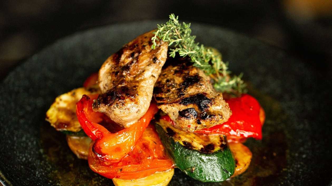 Grilled pork chop