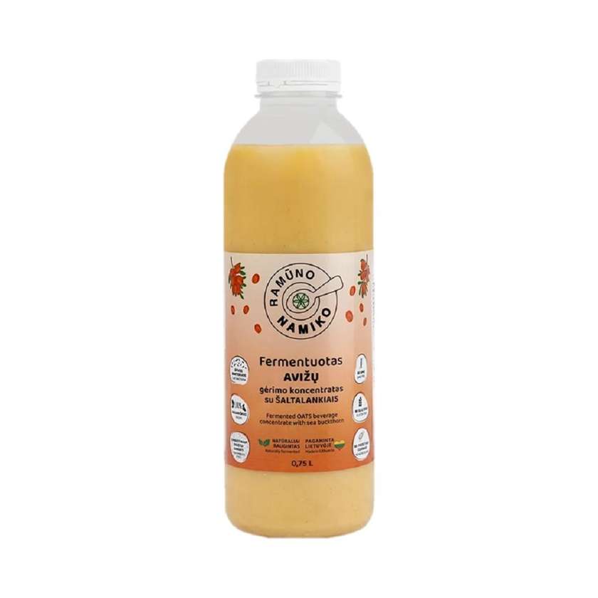 Fermented OAT drink concentrate with sea buckthorn NAMIKO, 0.75 l
