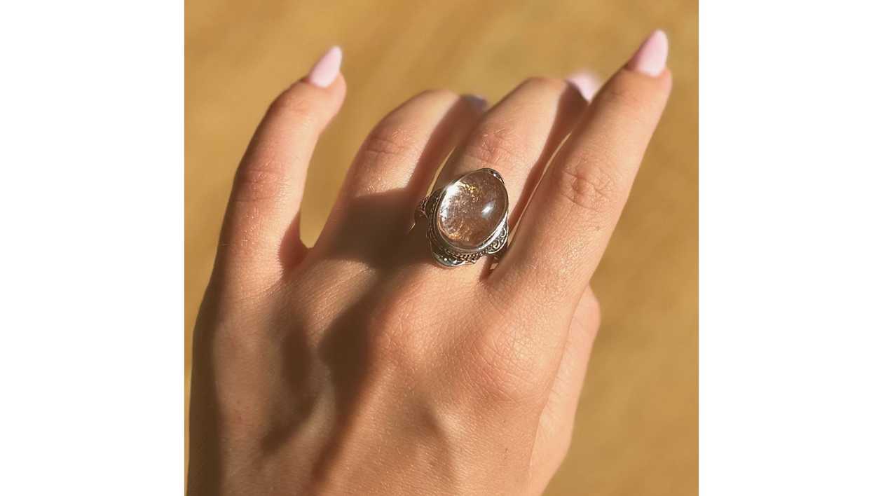 Moonbound Relic Garden Quartz Ring