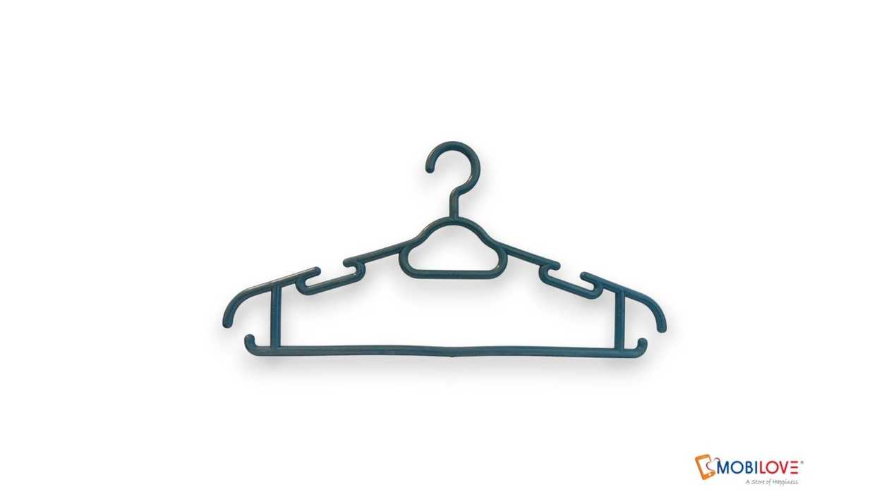 Thick plastic hanger for clothes, dark green, 4760166700355