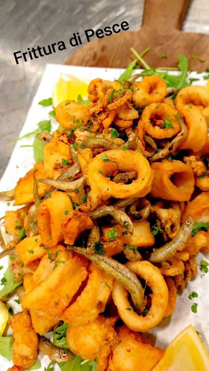 Mixed fried fish