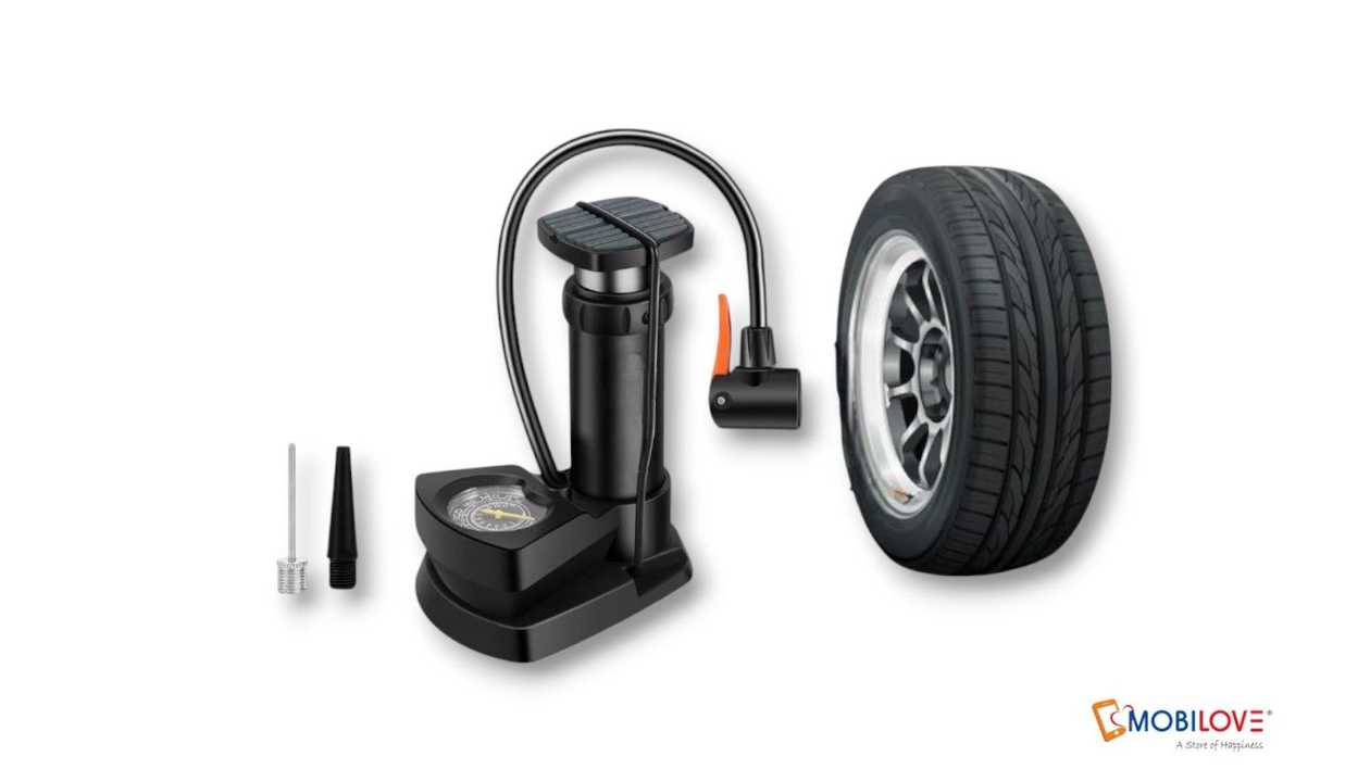 Mechanical foot pump for tires, 1111111111280