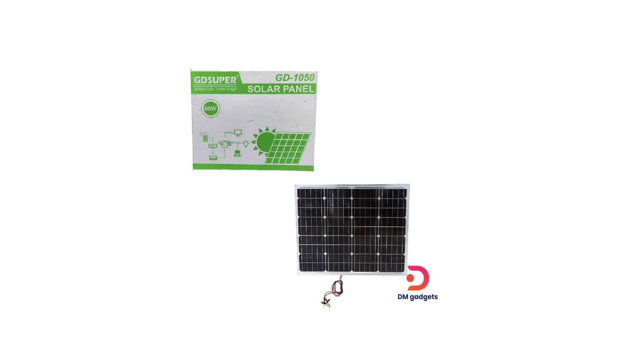#406JJ#GD SUPER® GD-1050 Solar panel for charging devices 50W-Black