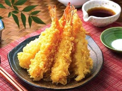 Tempura krevetid (5 tk) + küüslaugu kaste