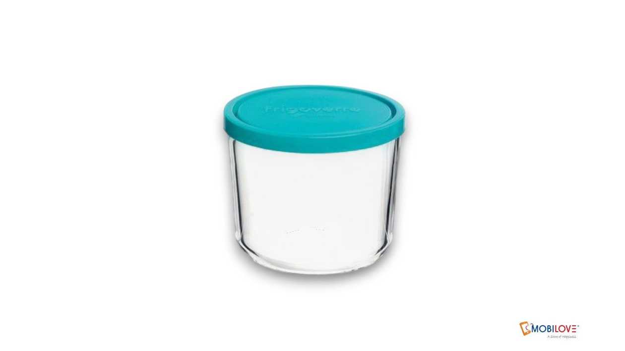 Large round glass storage container, 1111111111293