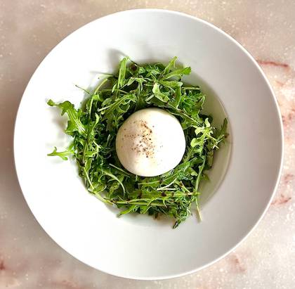 Rucola and Burrata with Focaccia