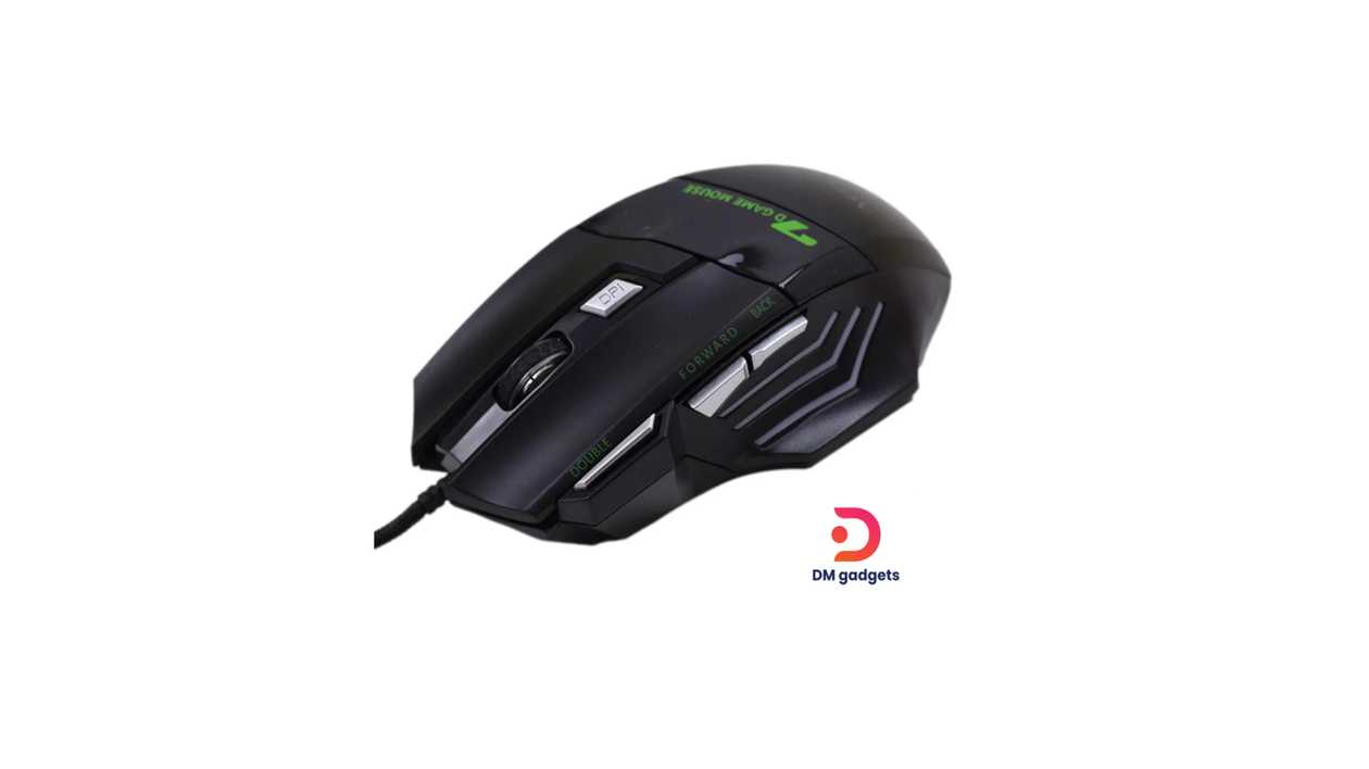 #550D#AOAS®K90 RGB Ergonomic Gaming Mouse with 7 Buttons 3200dpi Wired USB
