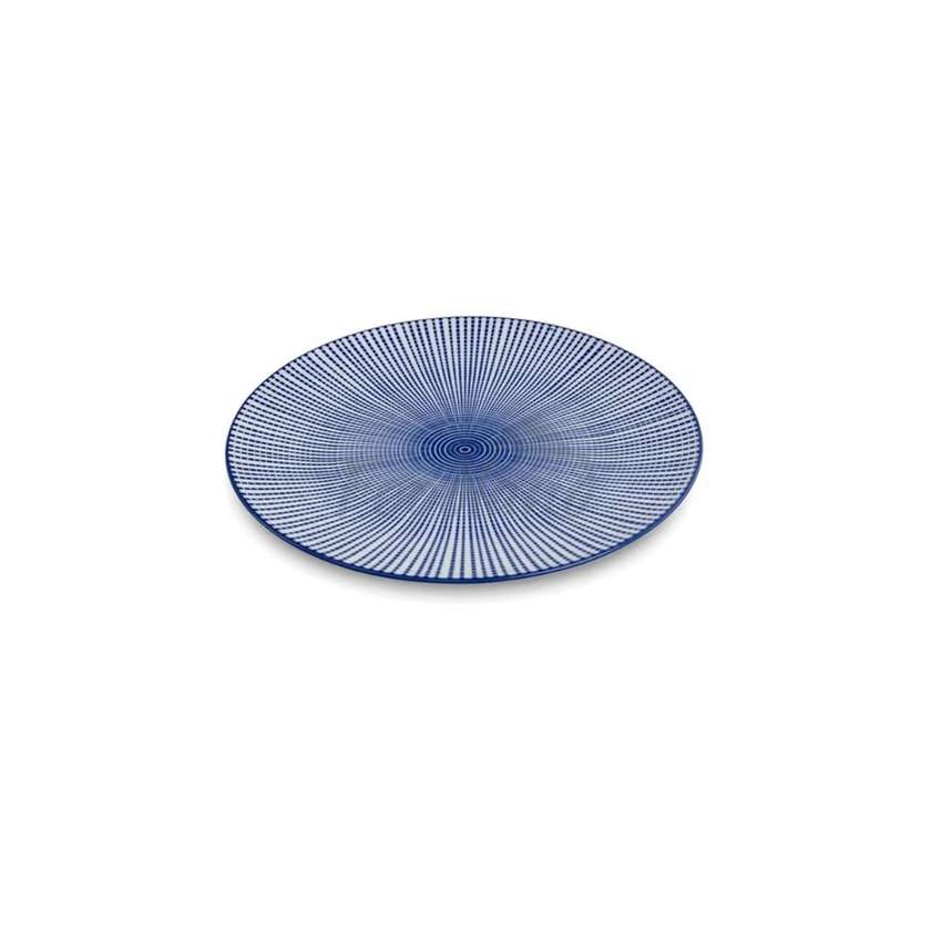 Japanese Plate Tokusa Blue o26.7 cm 6030626
