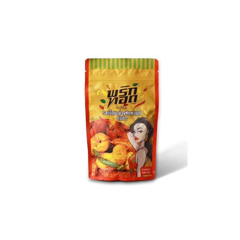 Crispy Chili Snack with Cashew Nuts Tom Yum Flavor Mae E Pim 100g