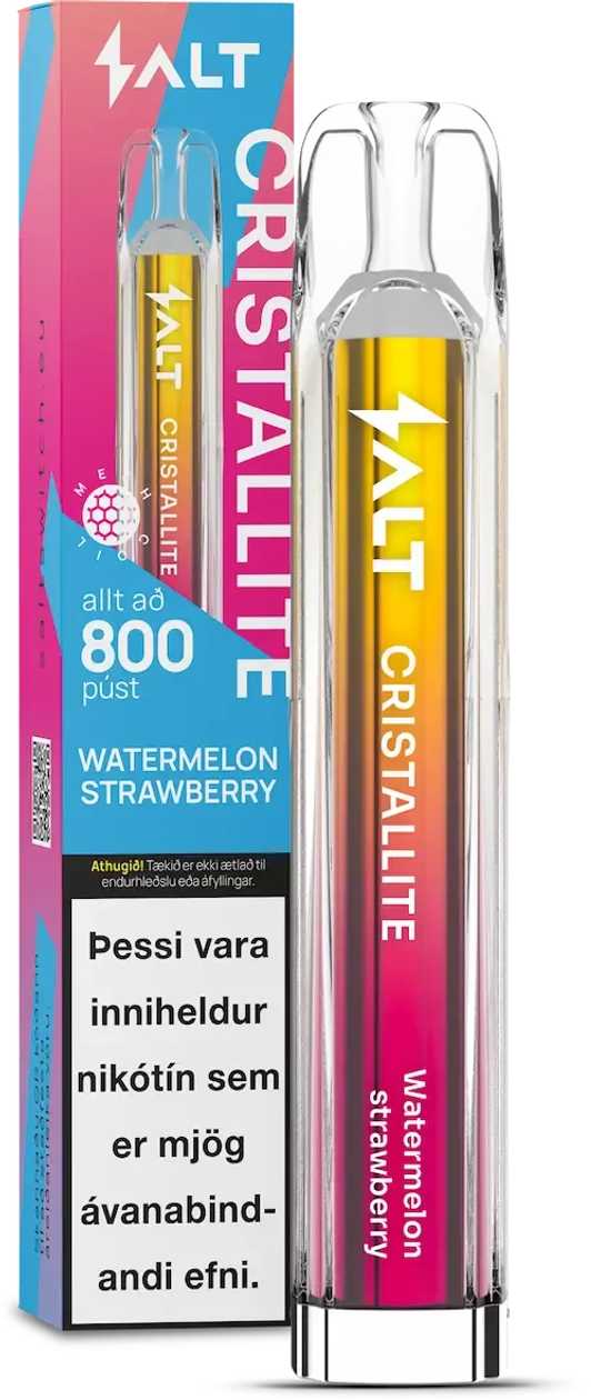 CRISTALLITE VAPE WATERMELON STRAWBERRY 800 PUFFS
