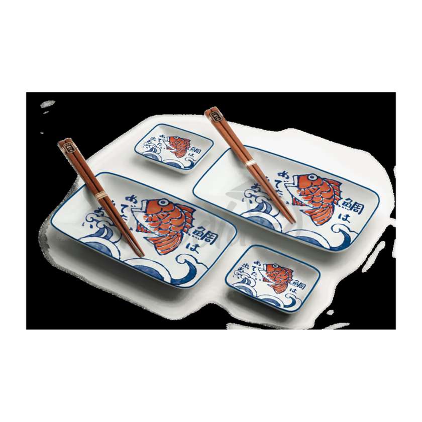 Japanese sushi set Sakana 22x12.4 cm H2.5cm 6038838