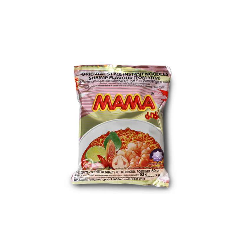 MAMA Instant Tom Yum Shrimp Soup 60g - 1 carton - 30 pieces