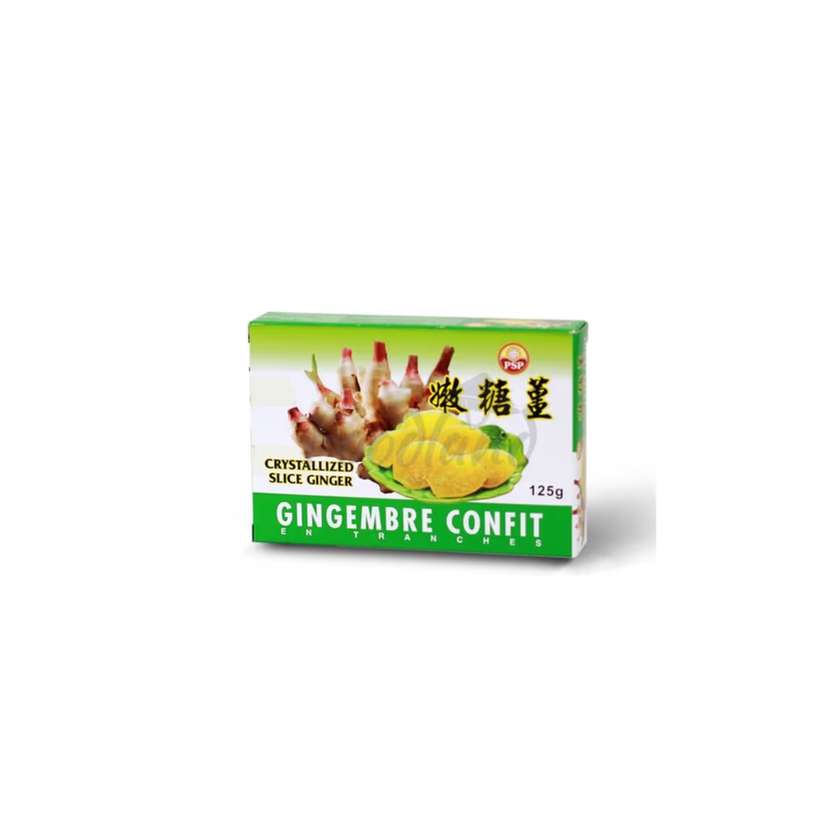 Candied ginger slices PSP 125g
