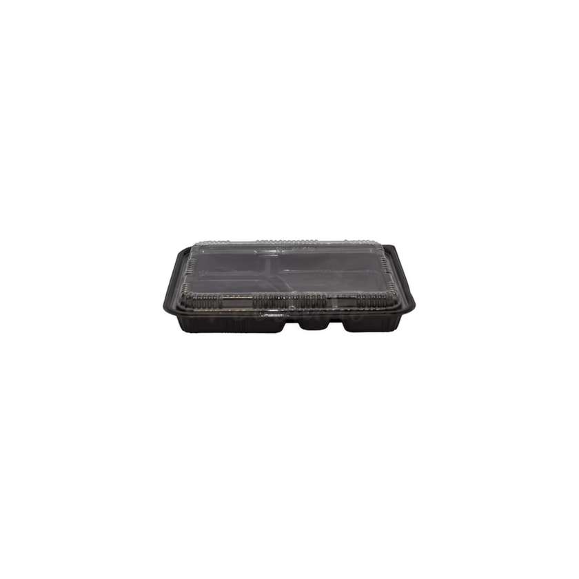 Sushi bento box made of plastic 5 compartments OP - 306 black