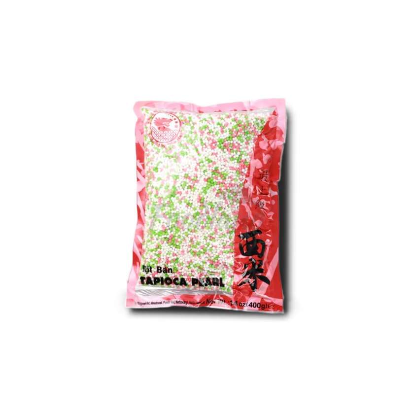 Tapioca pearls - mix colors RED DRAGO 400g