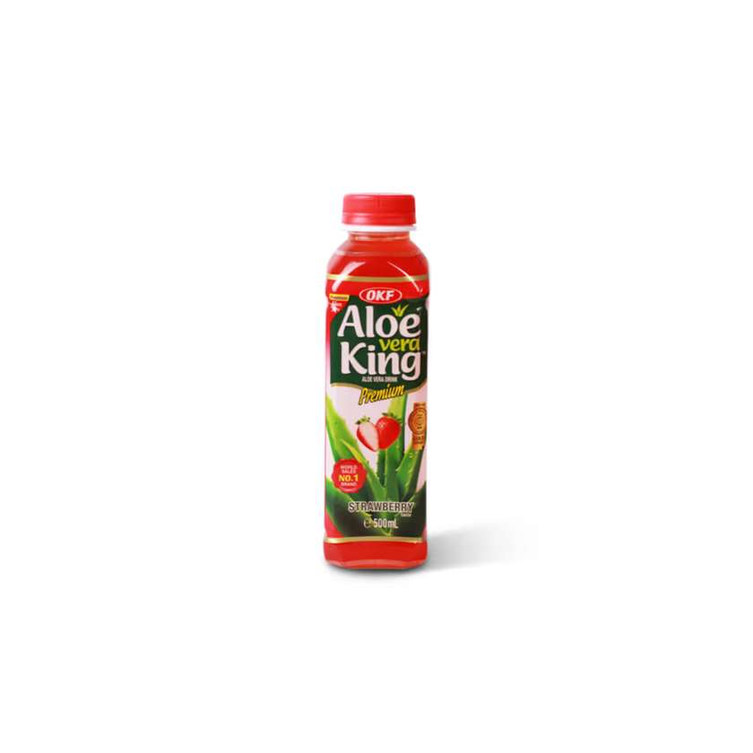 Aloe Vera Strawberry drink - OKF KING 500 ml - 1 carton - 20 pcs