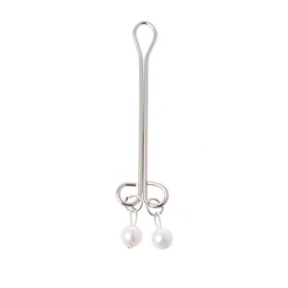 Pearl Clitoral Clip - Silver