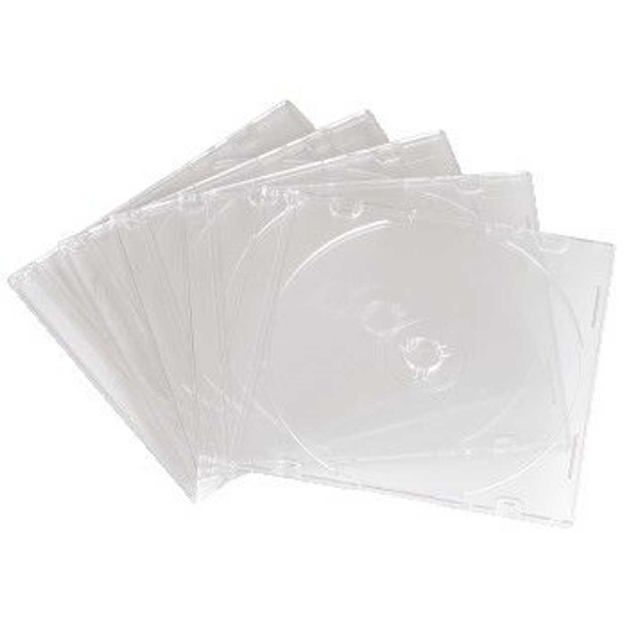 Thin Cd Box for One, Transparent Hama, Pack (25 Cd Boxes Per Pack)