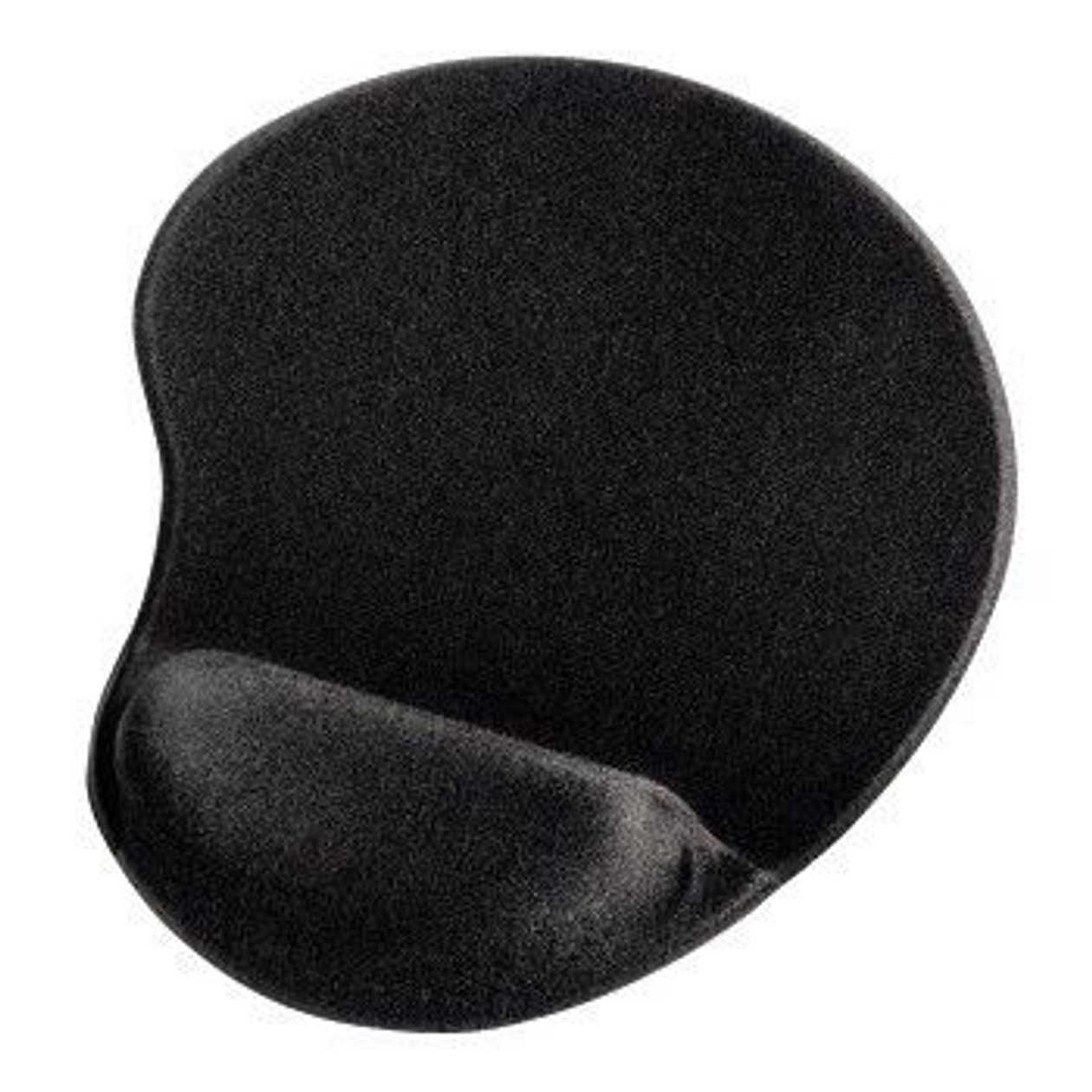 Mouse Pad With Wrist Support Hama Ergonomic Mouse Pad Mini Black, Black, Small gel Wrist Support