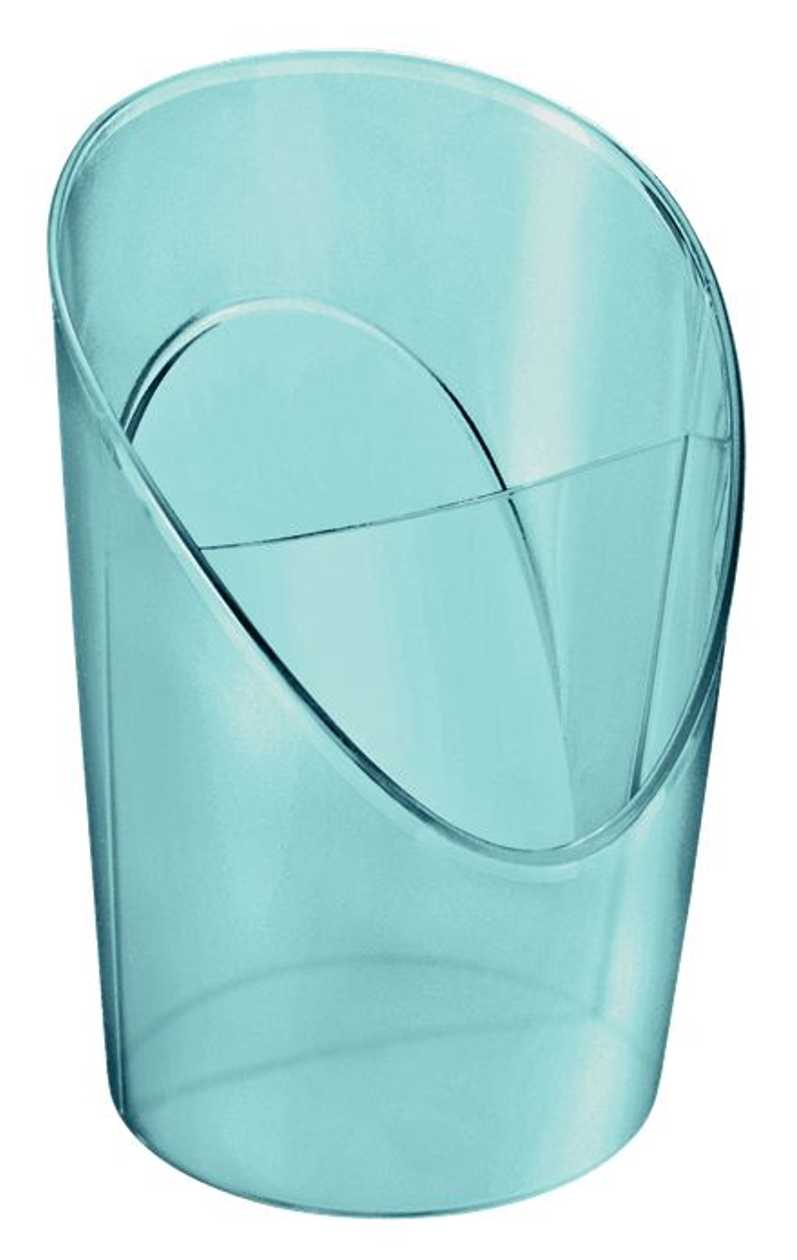Pencil Cup Esselte Color Ice, (100x125x90 mm), Transparent Blue