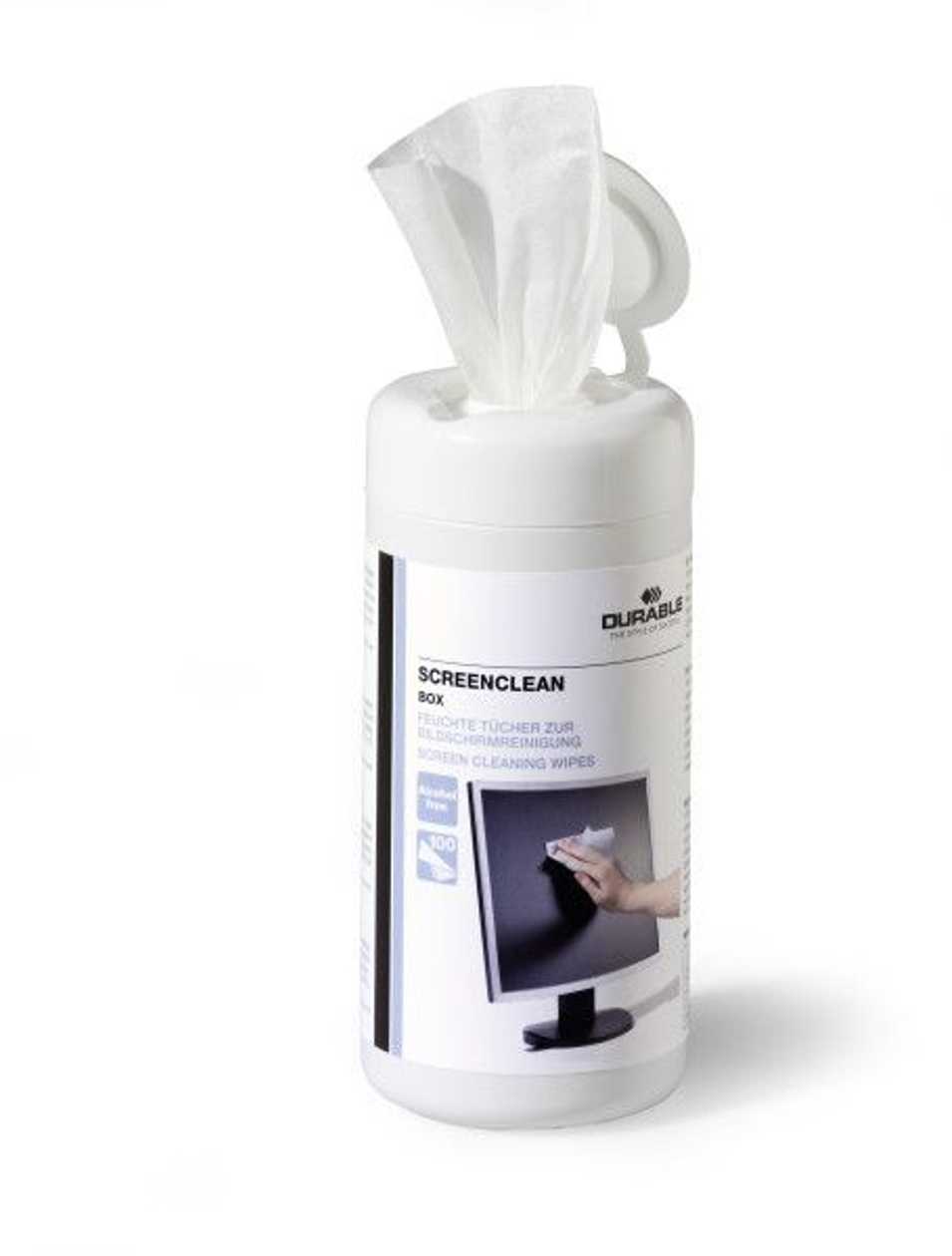 Cleaning Cloths For The Screen Durable Screenclean, 100 Pcs In A Cup, Moistened