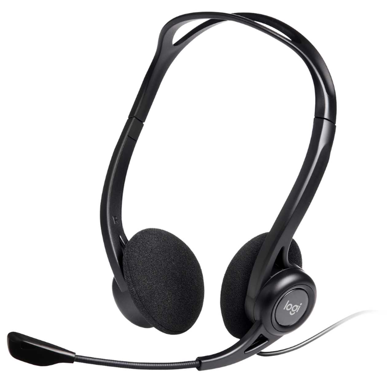 Headphones+microphone Logitech H960 Stereo Headset, In-line Volume/mute, 100hz-10khz, USB Cable 2m, 2yw