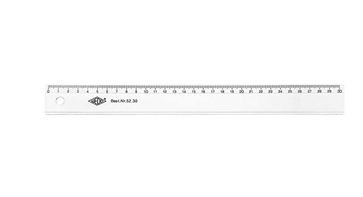 Ruler 30 cm Wedo Transparent