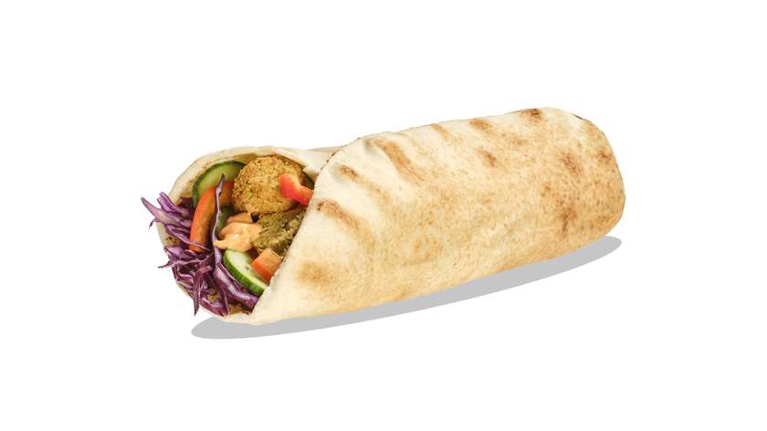 Vegan rollo w chlebie arabskim