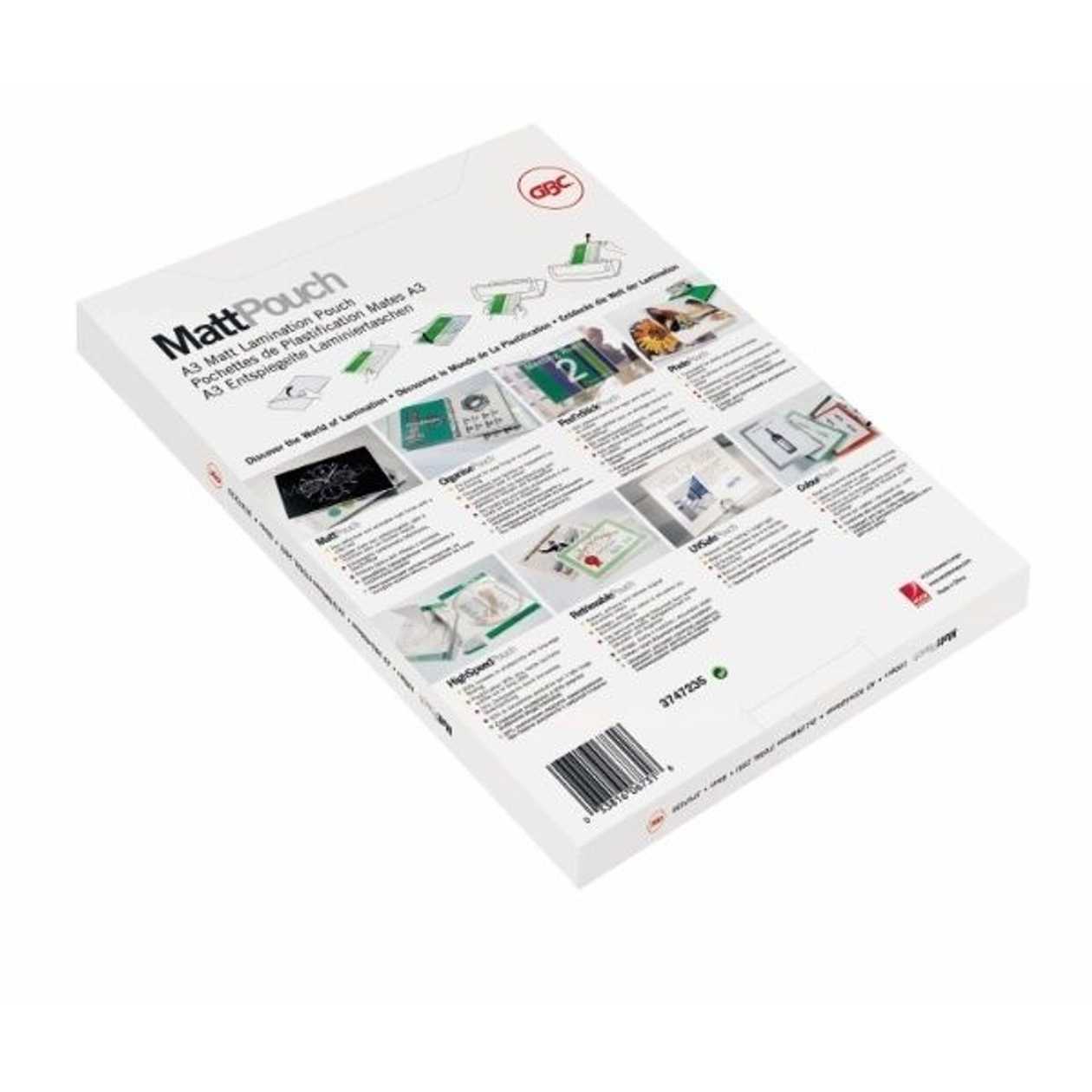Laminating Film A4 75mic, Matt, Pack (100 Sheets Per Pack) A4 2x75 Micron