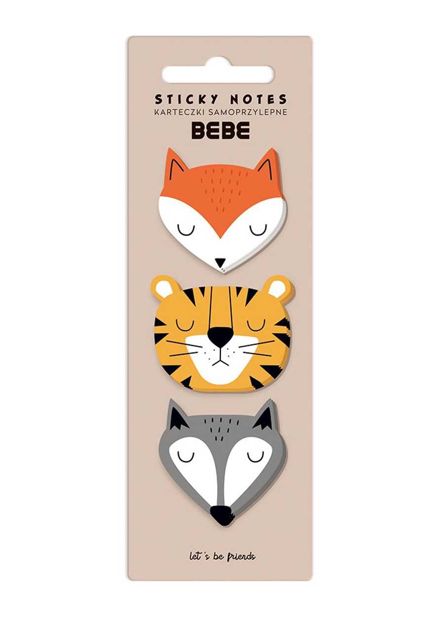 Sticky Note Paper Bebe Friends B, 3X25 Sheets, Interdruk