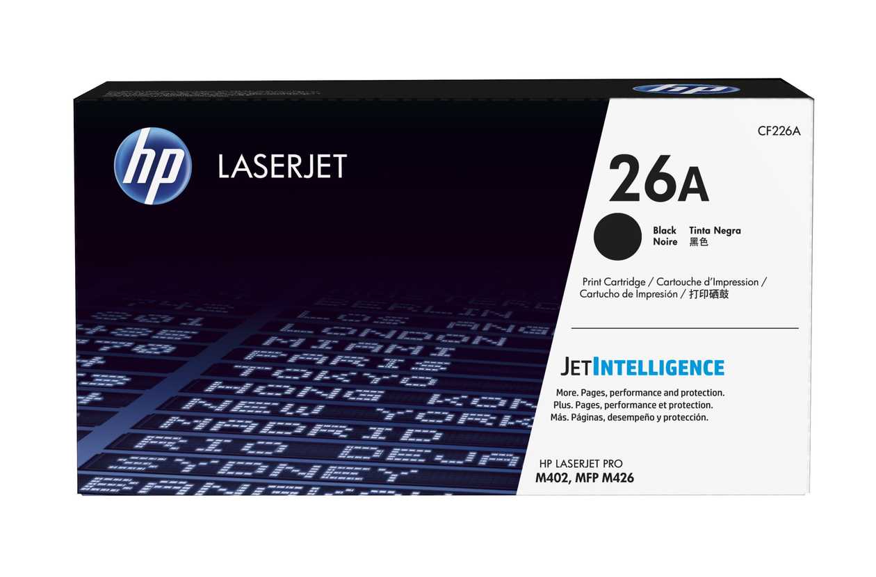 Toner Hp Cf226a Black/must 3100 Lk, Laserjet Pro M402d, M402dn, M402dw, M402n, Mfp M426dw, Mfp M426fdn, Mfp M426fdw