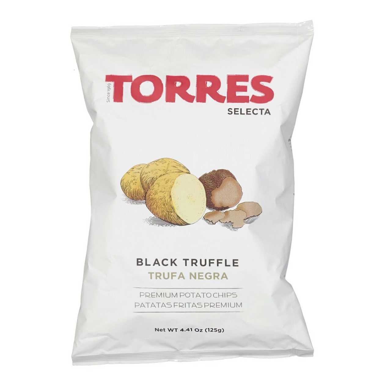 Potato Chips Torres, Black Truffle Flavour, 125 g